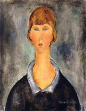 若い女性の肖像画 1919年 アメデオ・モディリアーニ Oil Paintings